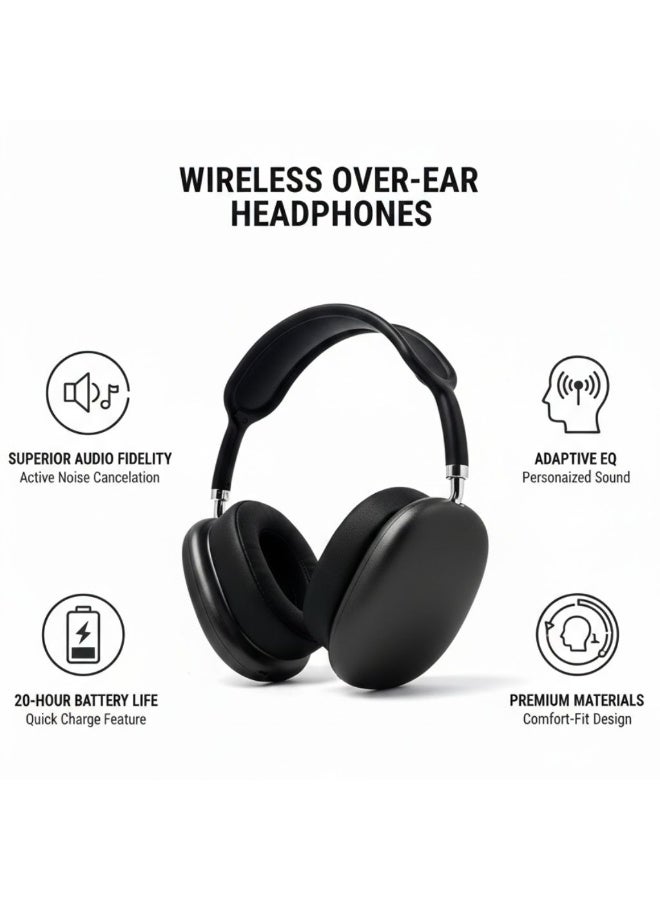 Wireless Bluetooth Headphones with 50H Battery, Fast Charging, Hybrid ANC, Touch Controls & Personalized Sound - Image 2
